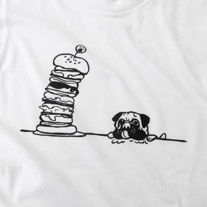 よだれ パグ Tシャツ dog59 犬 ブヒ パグ 好き 服 ゆるい イラスト