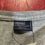 90s USA製 POLO RALPH LAUREN RL-96 ロンT グレー ラルフ