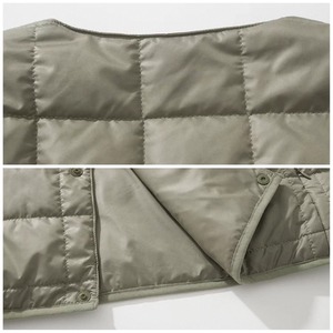 Quilted snap button vest 1533