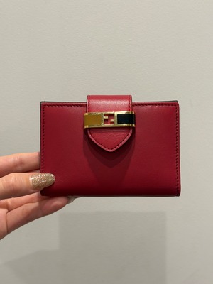 FENDI / vintage red wallet.