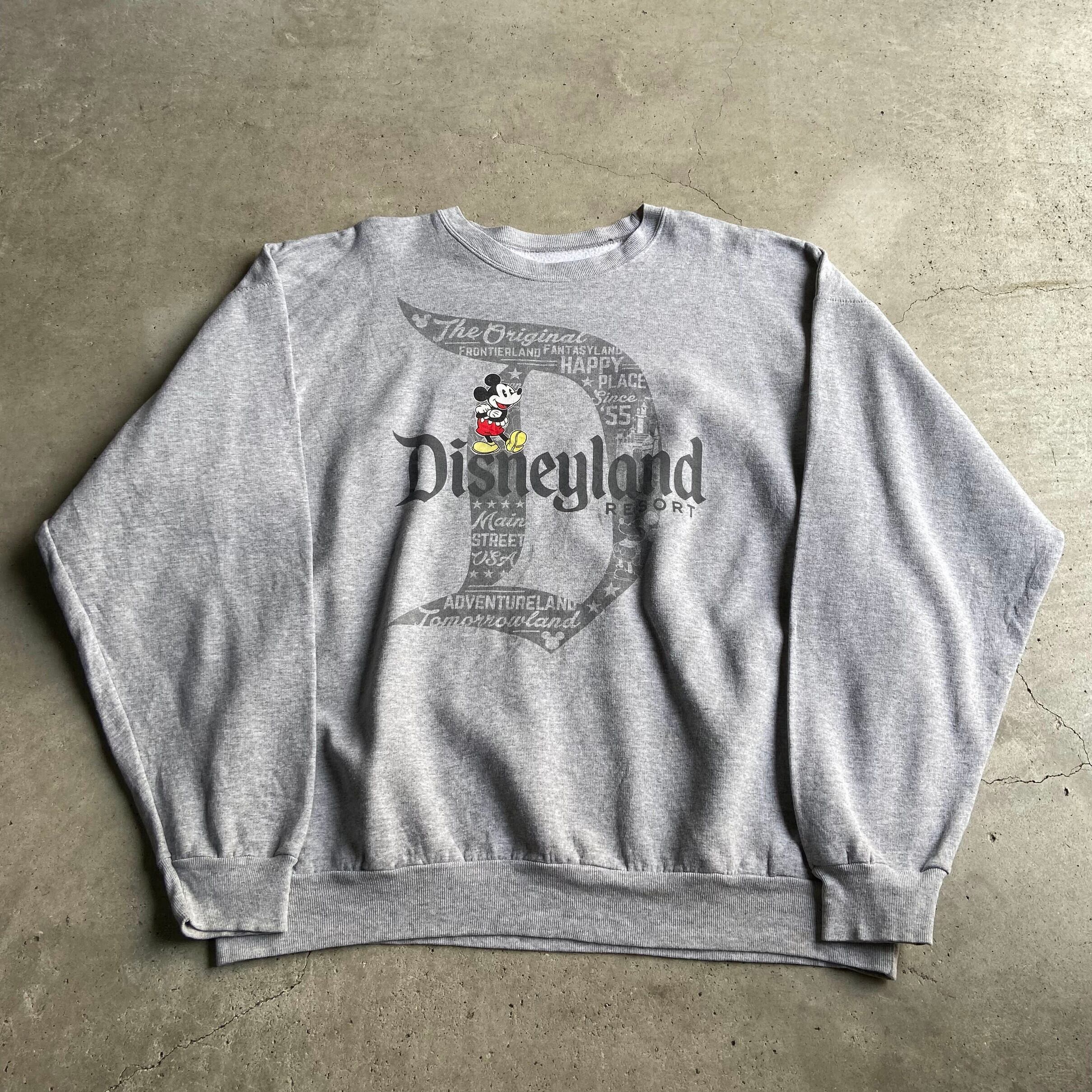 Disneyland Walt Disney World By Hanes ヘインズ ディズニー Mickey ミッキーマウス スウェット メンズxl 古着 グレー キャラクタースウェット トレーナー スウェット Cave 古着屋 公式 古着通販サイト