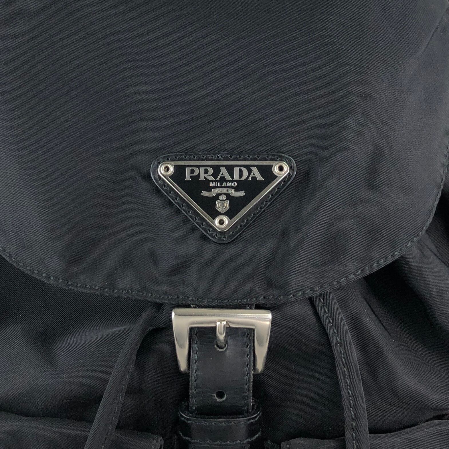 PRADA プラダ バックパック ブラック トライアングルロゴ ナイロン