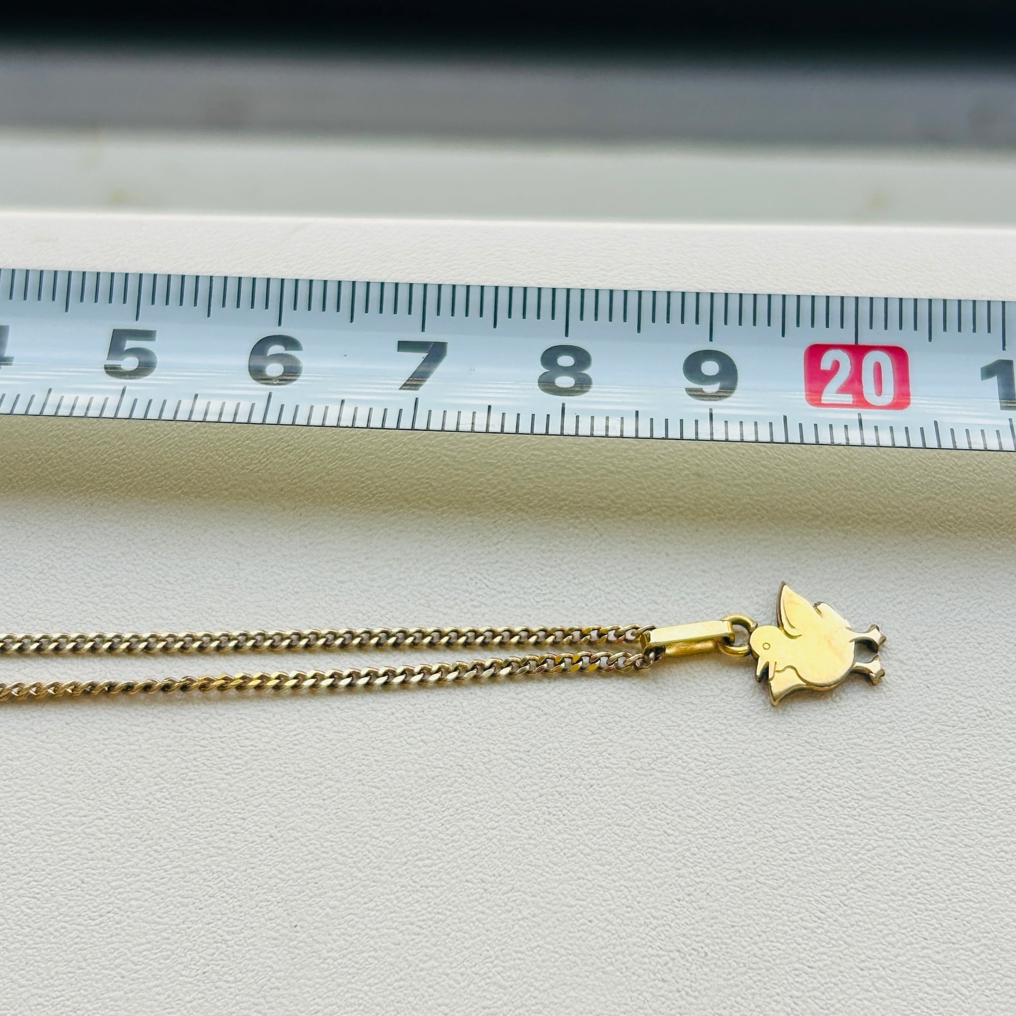 フランスGPアヒルチャーム Old Stock GPチェーンネックレス（37cm