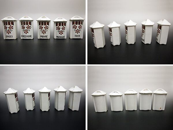 ●キャニスター●4点セット●フランスアンティーク c04b4bb53caca7e6e128d926b3b113