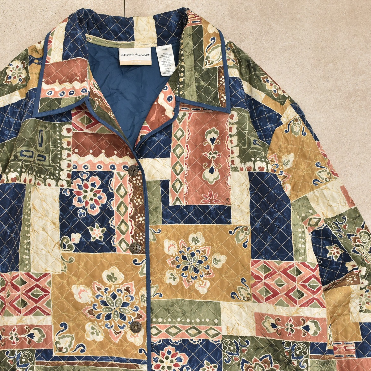 Unisex size 90s alfred dunner silk jkt | 古着屋 grin days memory 
