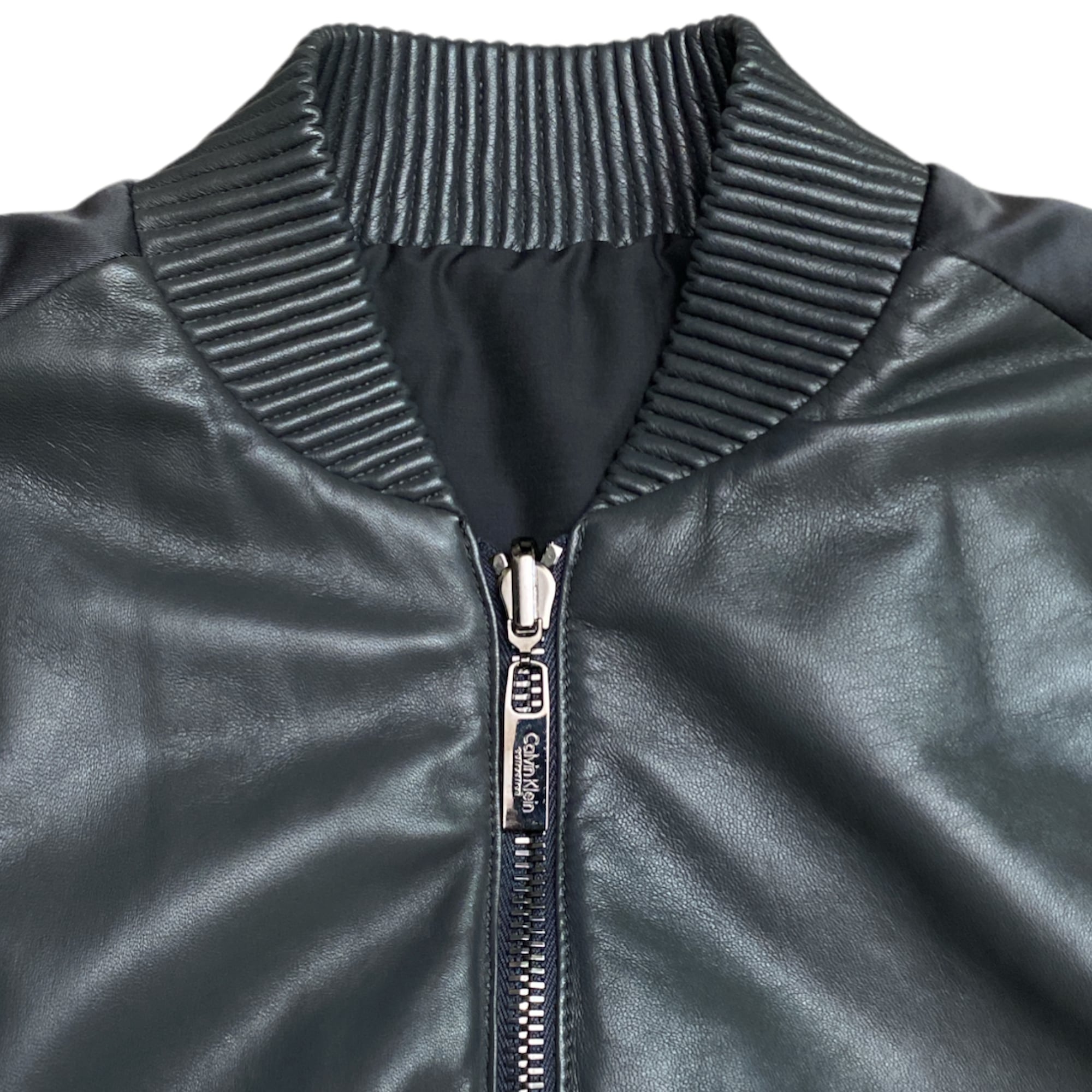 AW2016 CALVIN KLEIN COLLECTION LEATHER BOMBER JACKET | ZSC