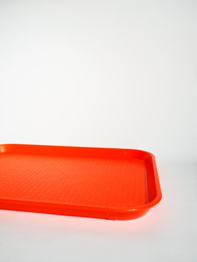 Orange Fast Food Tray