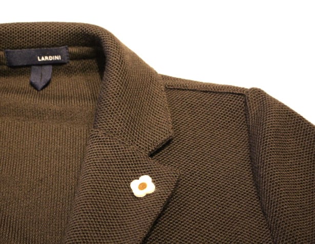LARDINI Knit Jacket Mocha | CADETTO