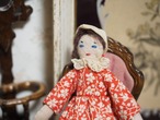赤いワンピースの布製ドール ハンドメイド 画像9