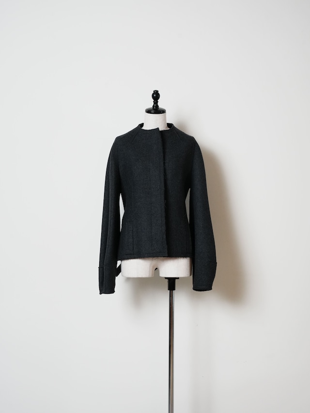 Salvatore Ferragamo サルヴァトーレ・フェラガモ スタンドカラー ウールジャケット