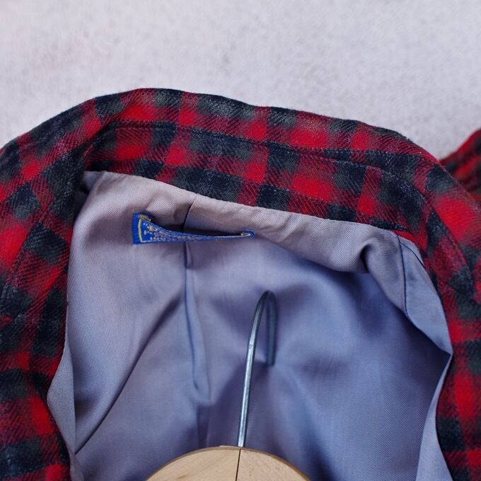 1950s Pendleton Shadow Plaid Wool Sports Jacket 1950s Pendleton Shadow Plaid Wool Sports Jacket