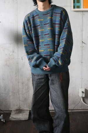 Abstract Pattern Knit Sweater , 1980s (Europe)