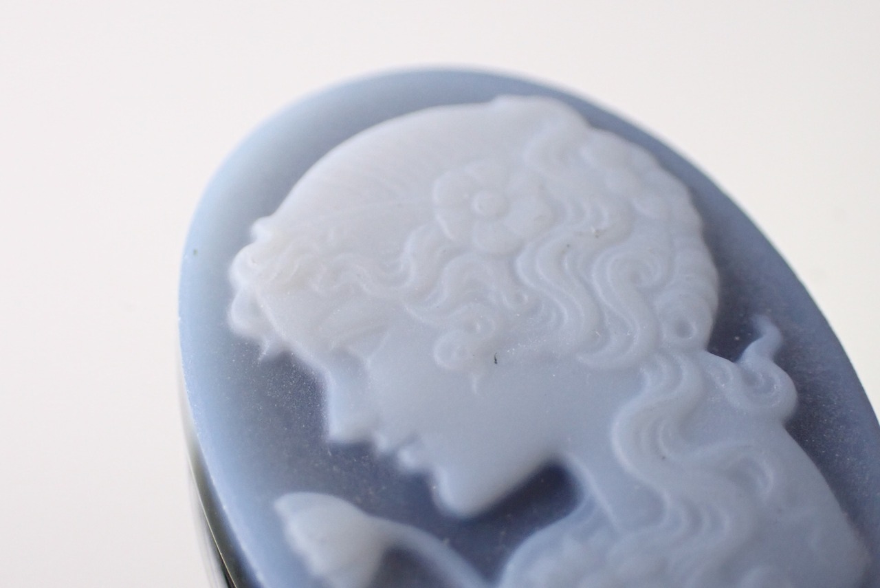 ストーンカメオ(メノウ/瑪瑙)　15ct　[C8‐54]