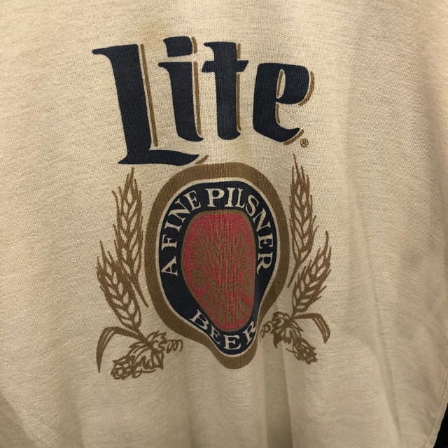 70s Miller Lite Beer フットボールTシャツ USA製 VOSTOK