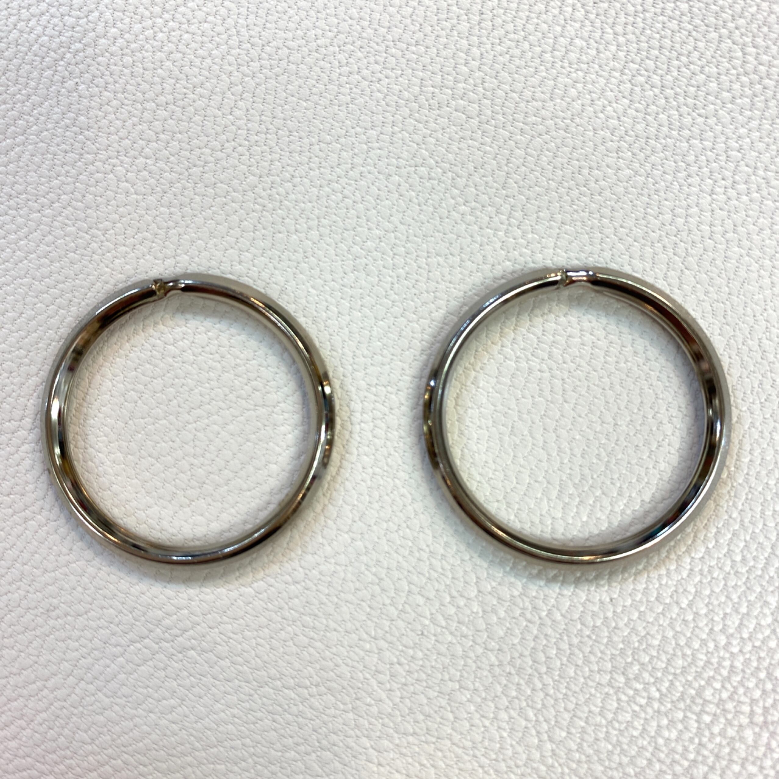 二重リング 内径21mm【ニッケル(2個入り）】JO-1 | and leather