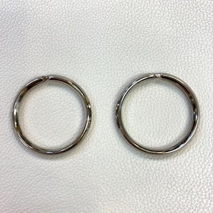 二重リング　内径21mm【ニッケル(2個入り）】JO-1