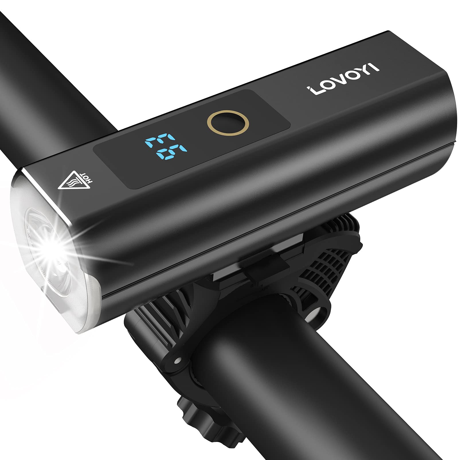 1200ルーメンUSB充電式 防水 アルミ合金製 自転車ライト 6400mAh