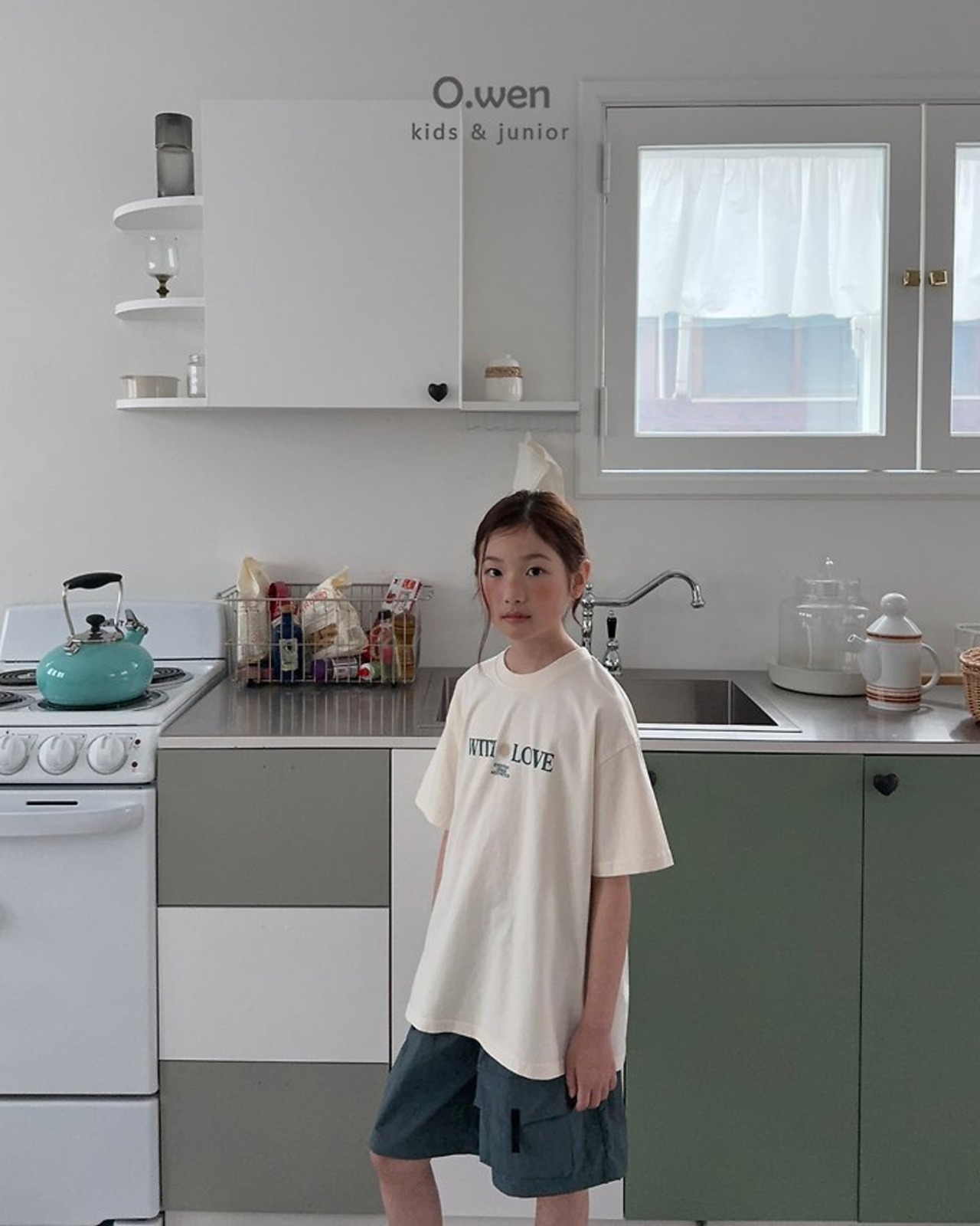 [O.wen] Withlove Short sleeve T-shirt / [오웬] 위드러브반팔티
