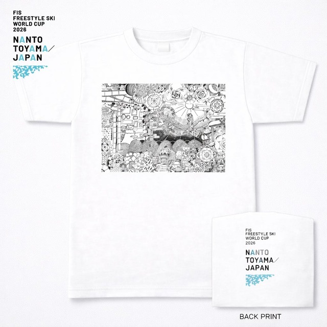 【公式Tシャツ】FIS モーグルワールドカップ 富山なんと大会 "デザイン G"