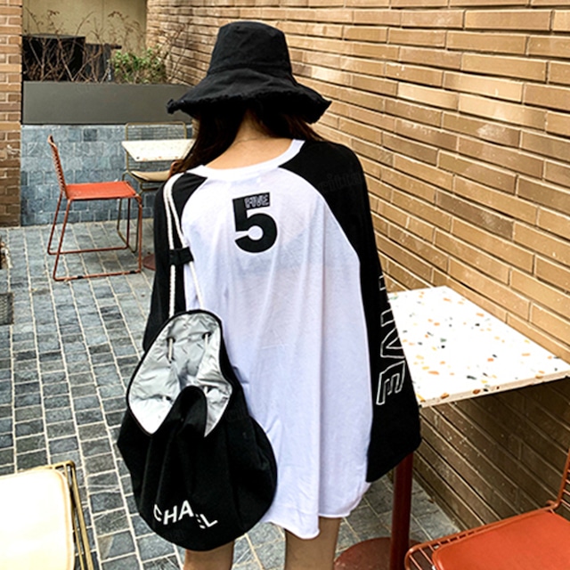 C-304 2025夏秋新作♡FIVEシアー長袖ラグランスリーブトップス ホワイト 0808 C-304 2025夏秋新作♡FIVEシアー長袖ラグランスリーブトップス ホワイト 0808