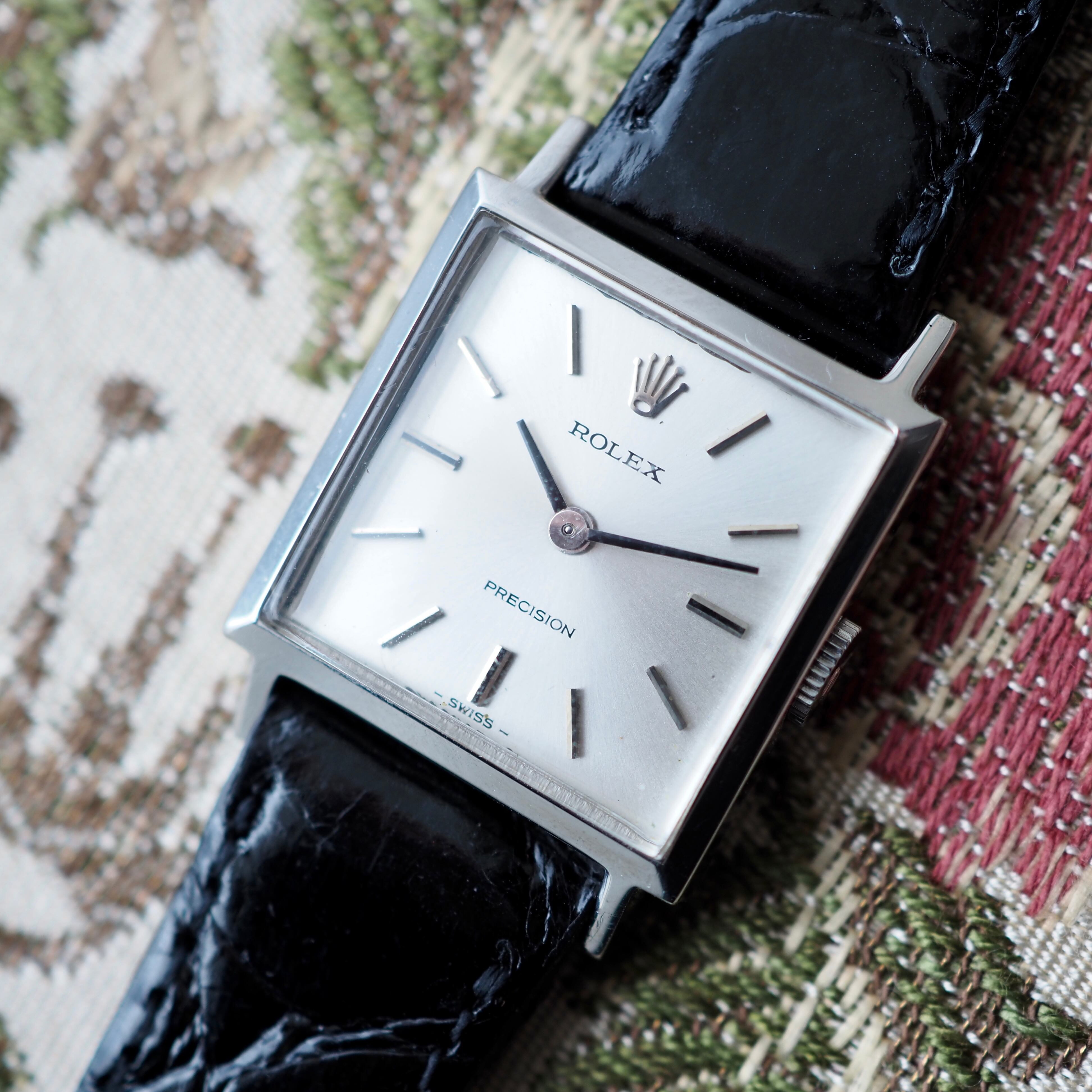 ROLEX Celini 黒文字盤 メッシュバンド