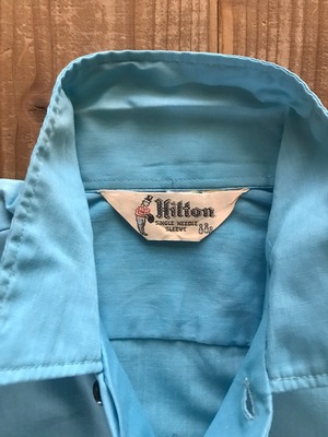 50-60's Hilton "Metro Bowl / GORDON'S Apparel" バックプリント ボーリングシャツ 黒タグ