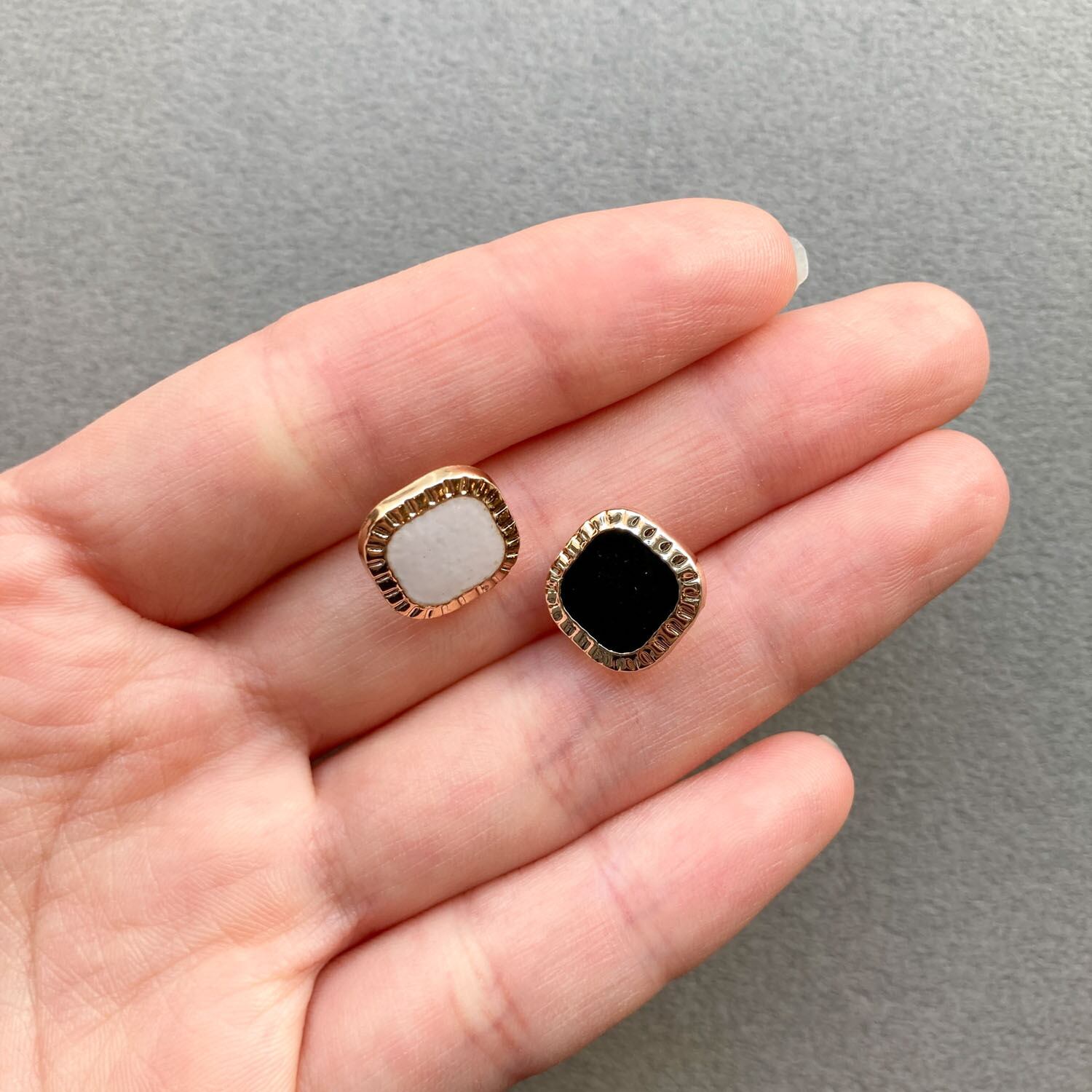 エポ付きミニスクエアボタンパック（2p/12mm） | Dua-アクセサリー