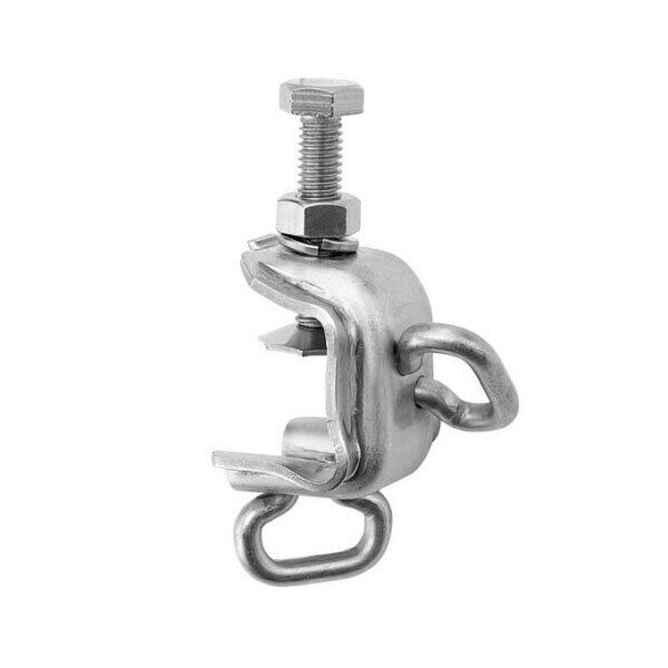 KS Nクランプ 3S型 25個セット 適応つかみ厚3~30mm ボルト平径21mm オールステンレス製 コ型クランプ,吊り足場,点検用足場,塗装・吹付足場,鉄工所,看板制作,溶接加工(国元商会)クニモト 1303070 (個人宅配送不可)オールステンレス製のネット吊り用金具。