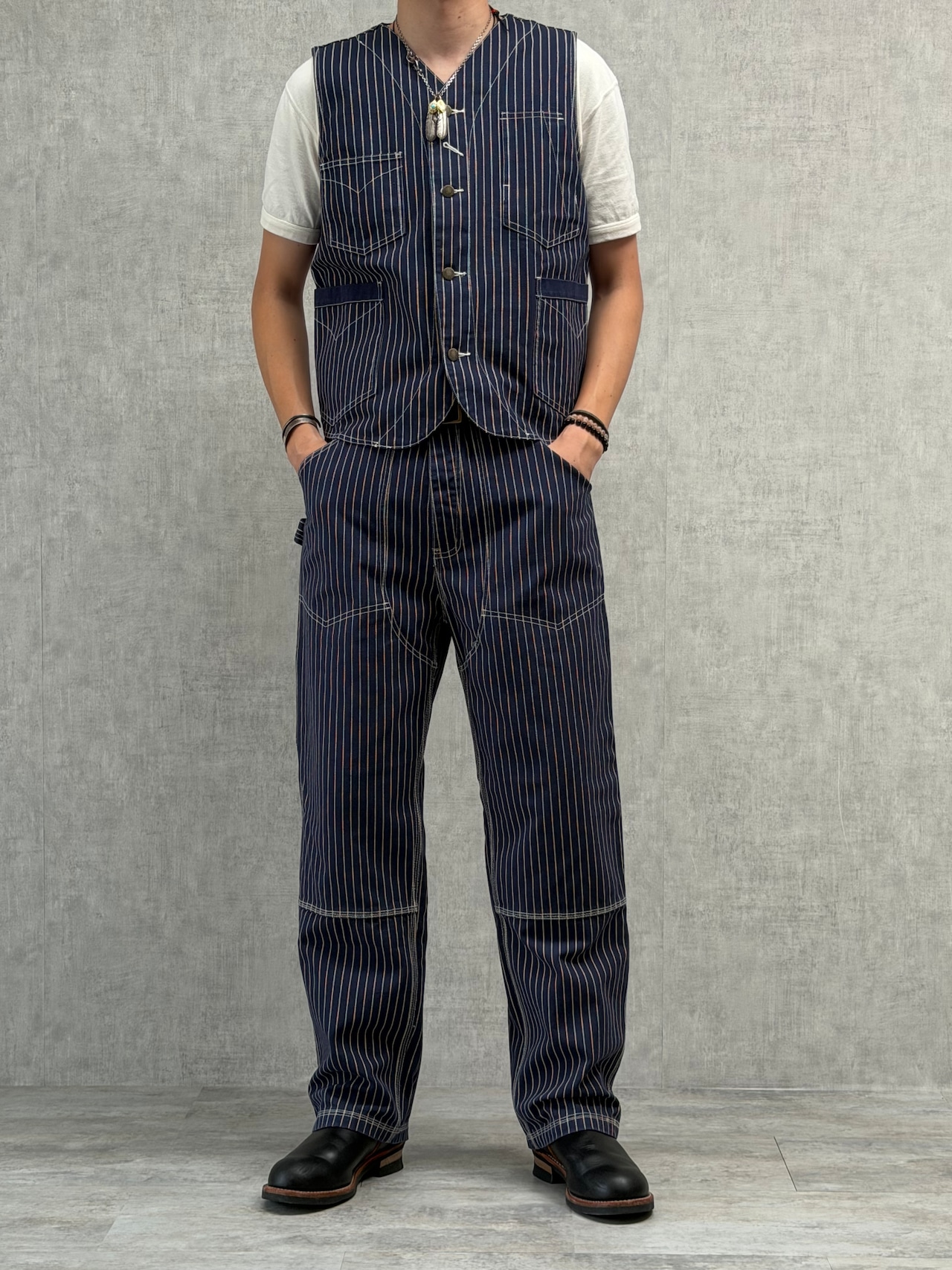 Classic Wabash Stripe Work Vest