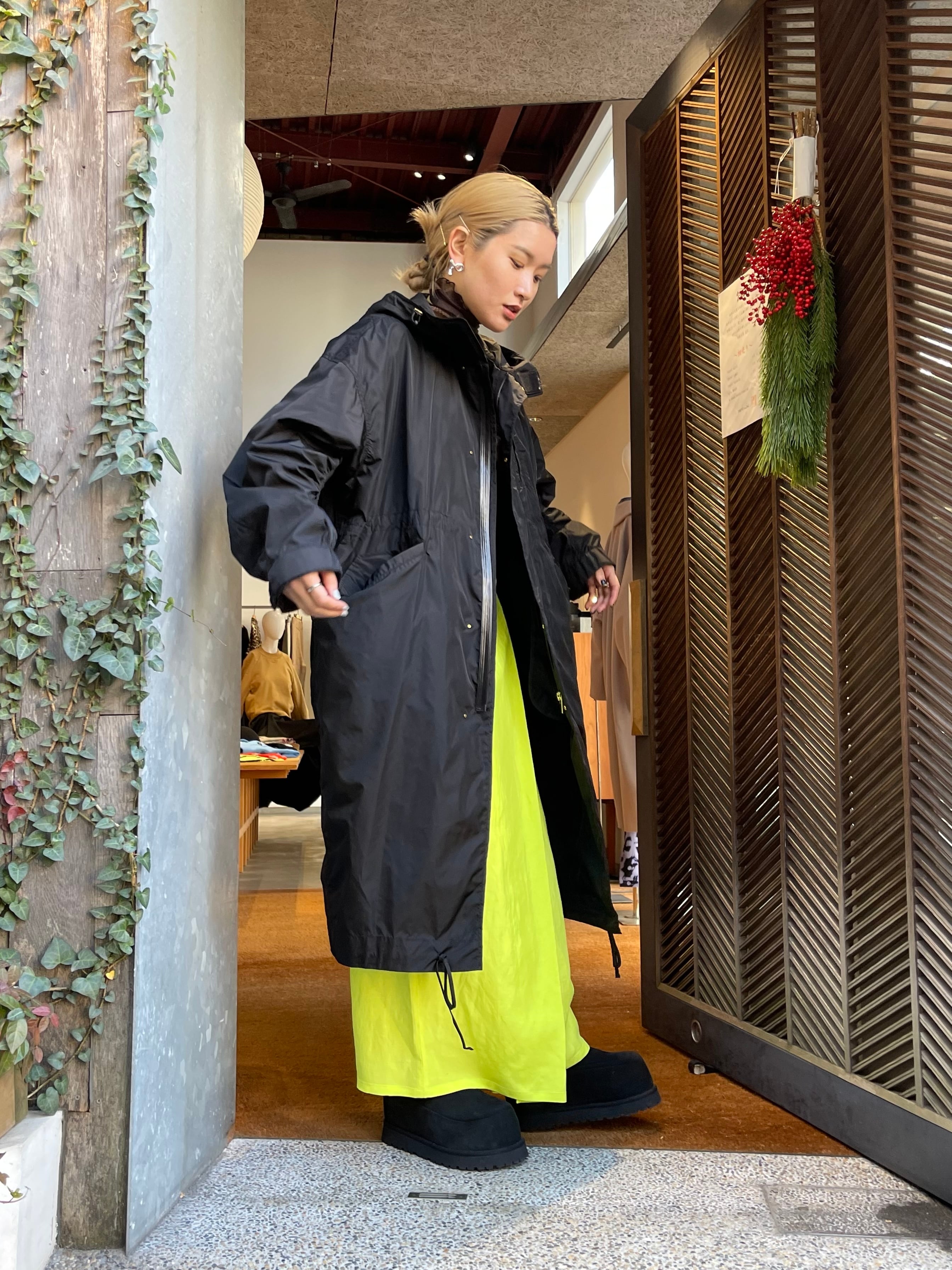 23SS】Mame Kurogouchi マメクロゴウチ / Nylon Taffeta Mods Coat