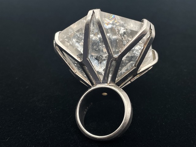 シルバーリング925（レインボークォーツ）