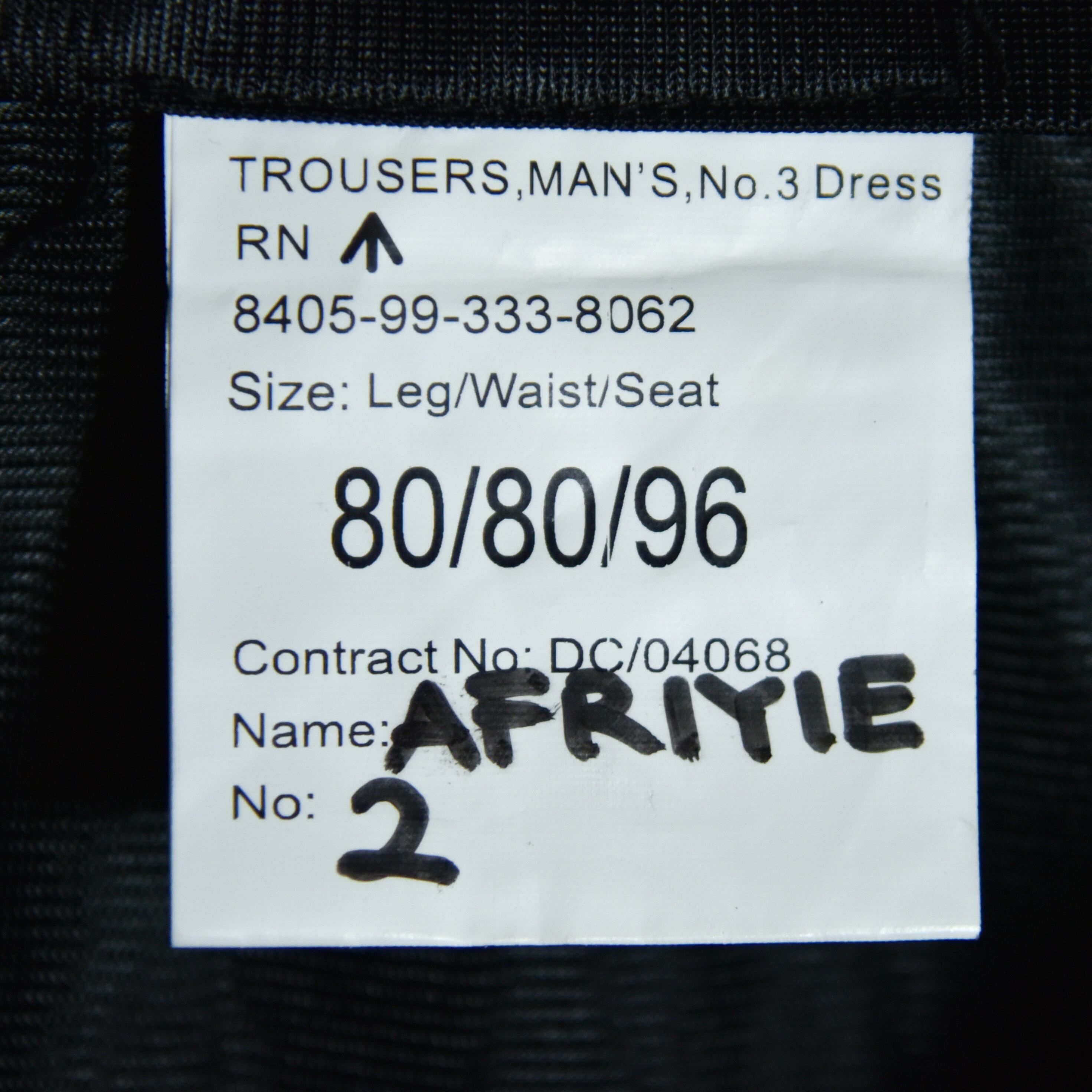 Royal Navy No.3 Dress Trousers イギリス軍 ドレストラウザー