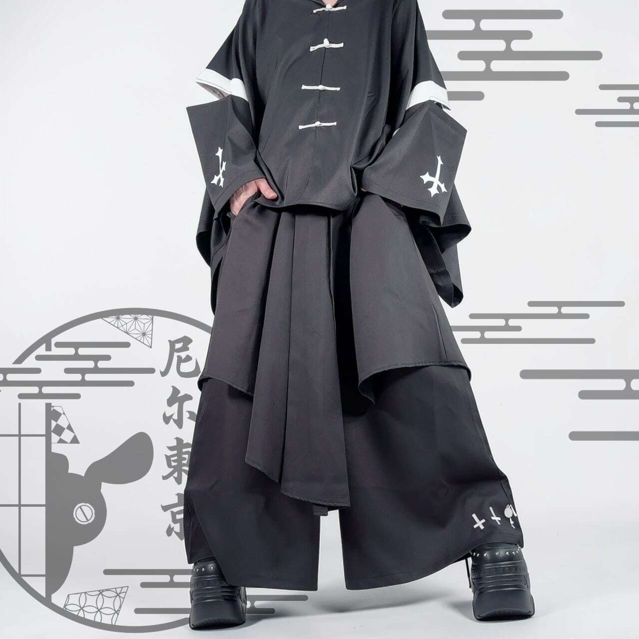 チャイナボタン和モードフーディートップス【尼尔東京】 | NIER CLOTHING