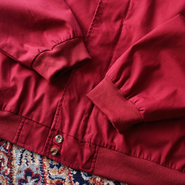 over size wide silhouette no-collar blouson