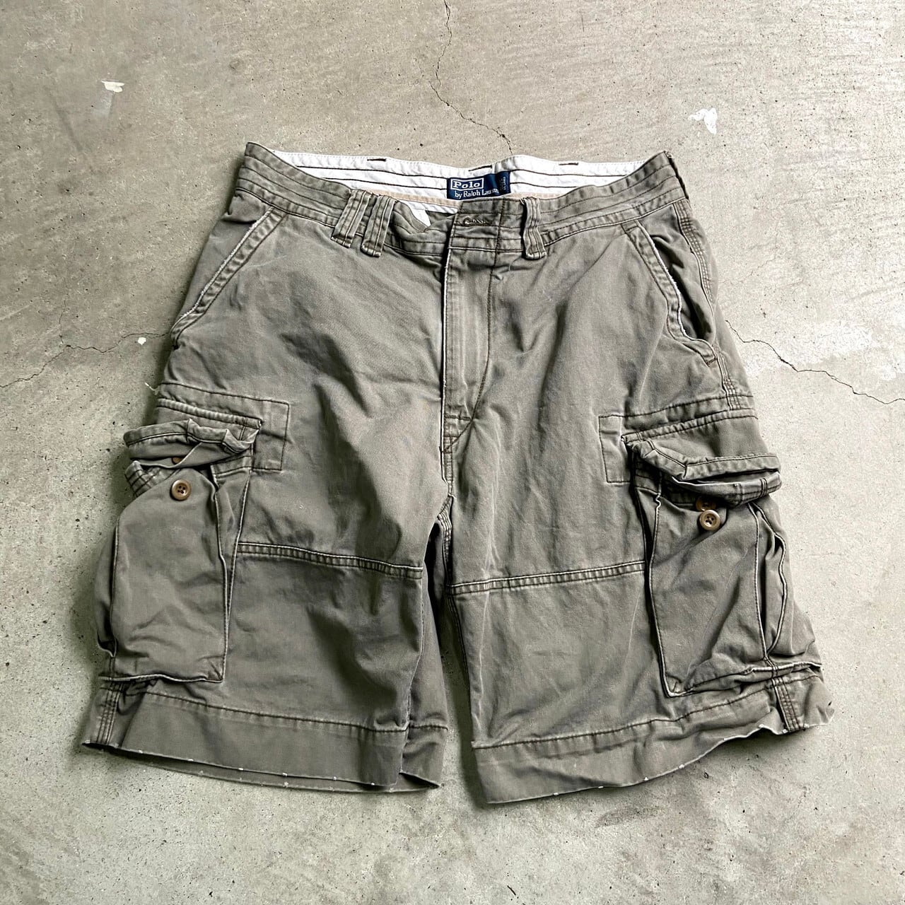 POLO by Ralph Lauren ラルフローレン ショートパンツ カーゴ ショーツ メンズｗ34 古着 グレー 灰色【ショートパンツ】 |  cave 古着屋【公式】古着通販サイト