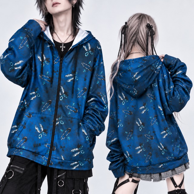 《BASEランキング1位記念祭》SUPER LONG SLEEVE ZIP OUTER【SCISSORS×PIN】