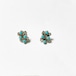 Vintage Southwestern Sterling Turquoise Pirced Earrings