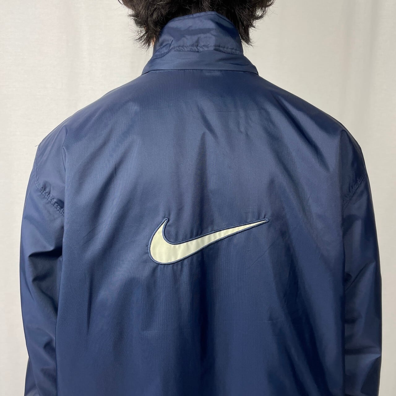 00年代 NIKE ナイキ ナイロンジャケット 中綿入り スウォッシュロゴ