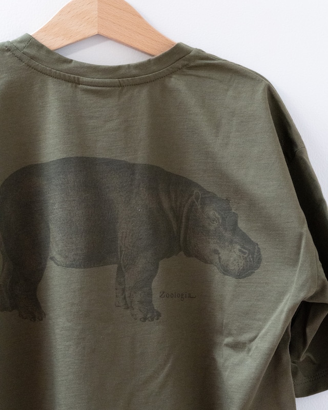 ★もったいない（規格外）販売★カバのTシャツ／  Hippo T-shirt