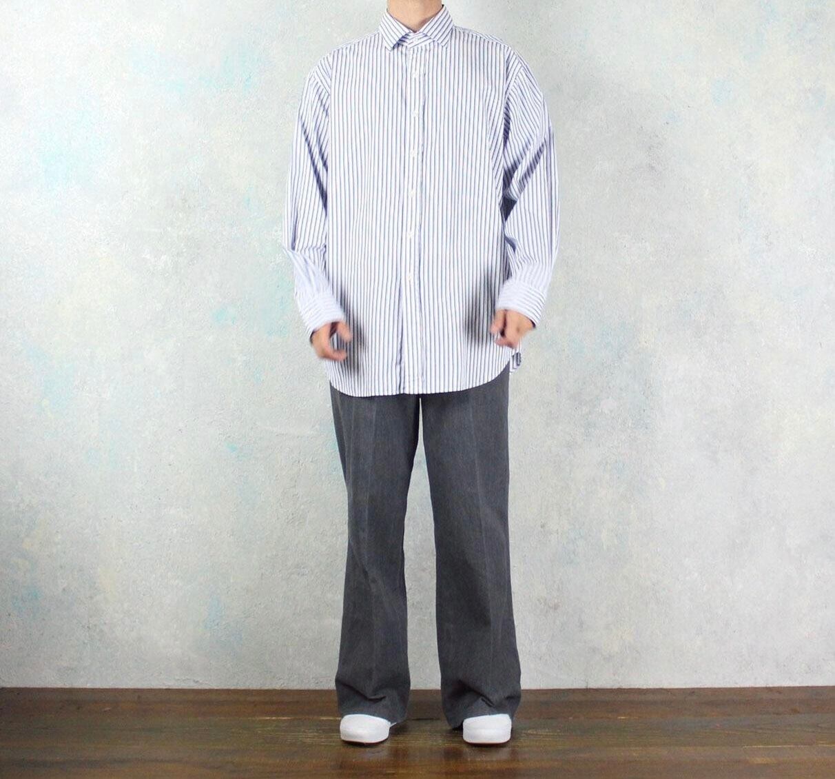 ヴィンテージラルフローレン ポロシャツ グレーと黒のストライプ fit=scale-down,w=1200