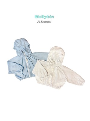 [Mollybin] Cap Hood Windbreaker (Mom) / [몰리빈] 캡후드바람막이 (Mom)