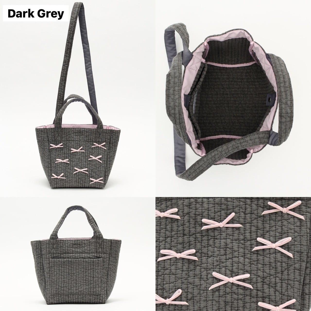 【新品未使用】Gypsohila Town Bag（S）Dark Greyリボントート