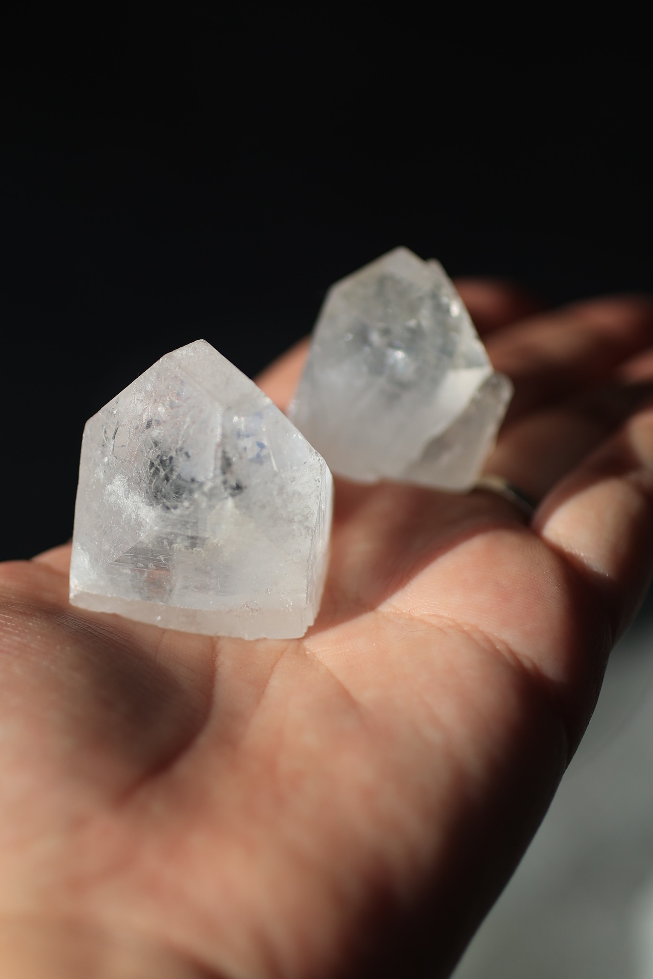 ダイヤモンドアポフィライト 原石2点セット|Diamond Apophyllite|天然石 鉱物 パワーストーン|st00426