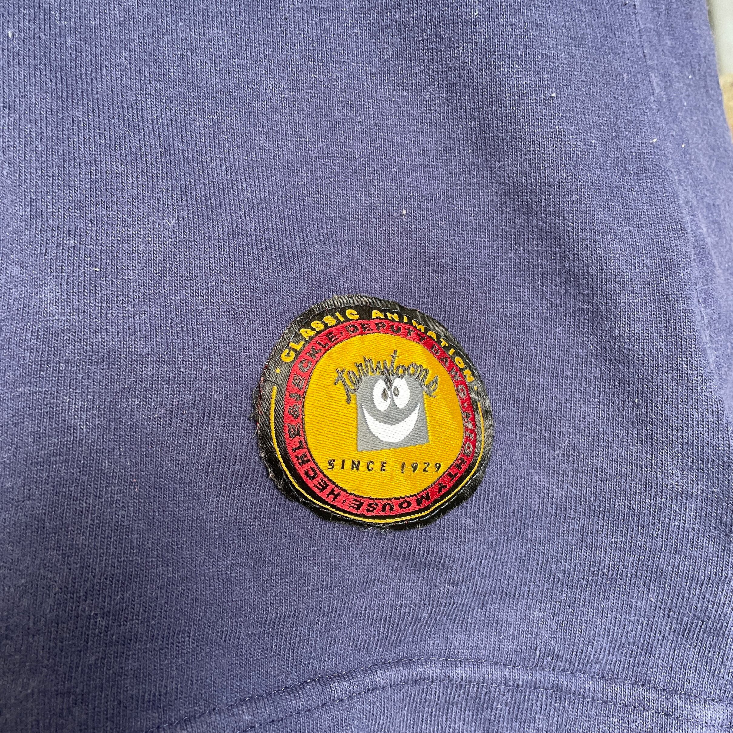 70s 80s USA製 マイティーマウス 刺繍 ワッペン ナイロン スタジャン