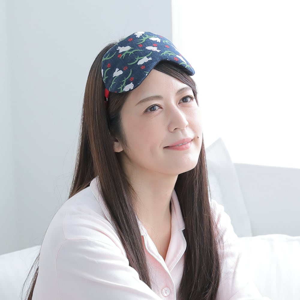 白うさぎ | アイマスク｜収納ポーチ付 | アイマスク専門店upgrand