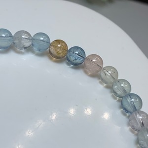No2.~Butterfly~ミックスベリル×フローライト デザインブレスレット