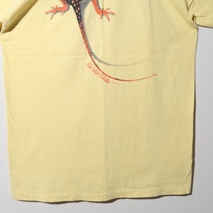 美品 XL 90s USA Lizard Marlboro Tシャツ 袖裾シングルステッチ トカゲ マルボロ 企業T
