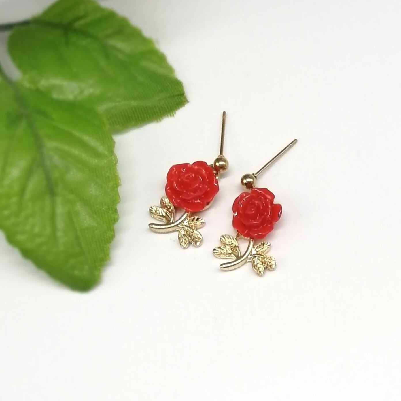 サージカルステンレス ピアス】ローズ 薔薇 ばら バラ フラワー 花