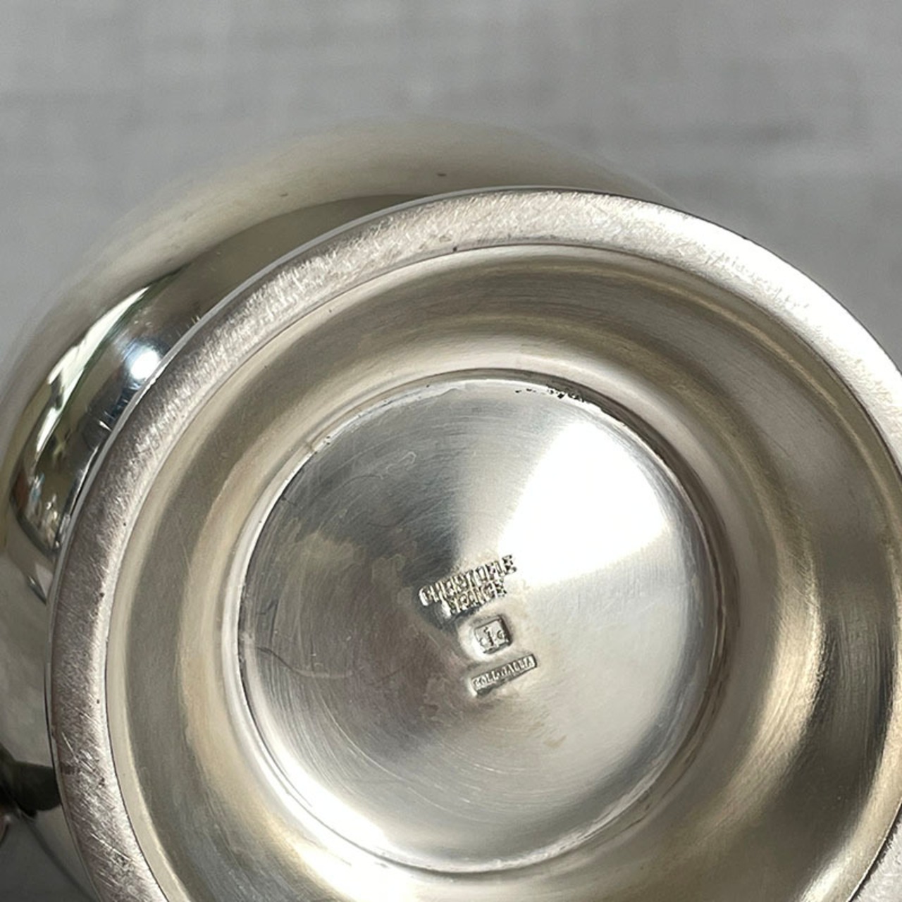 ミルクピッチャー　クリストフル　クリストフルシルバー　シンプルデザイン　エボニーハンドル　Christofle Gallia 19twd30