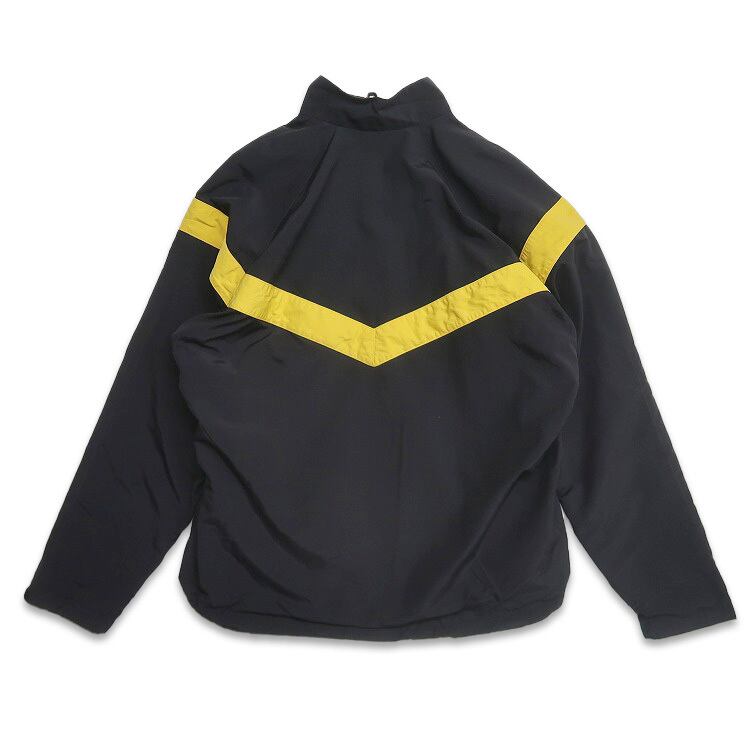 古着 U.S.ARMY ナイロン トレーニングジャケット 黒 黄色 古着 U.S.ARMY ナイロン トレーニングジャケット 黒 黄色